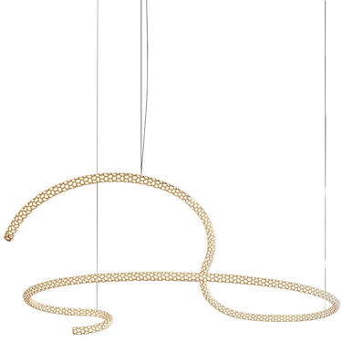 Squiggle h5 2.700k 6500 lumen 95w cri90 oro Rotaliana Lampade a sospensione